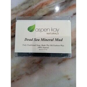 Aspen Kay Dead Sea Mineral Mud Bar Soap Organic Natural Handmade Skin Care New